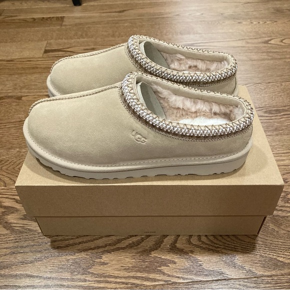 UGG TASMAN DRIFTWOOD SUEDE SHOES WOMEN'S SLIPPERS - Picture 1 of 5